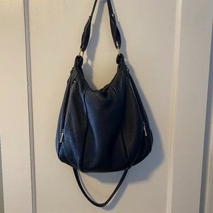 Opelle Black Leather Lotus Bag